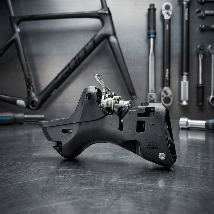 Shimano ST-9001 Hebelhalterung Rechts Ersatzteil für Rennrad Schalt-Bremshebel 86g Originalteil von fihrradteile.com.