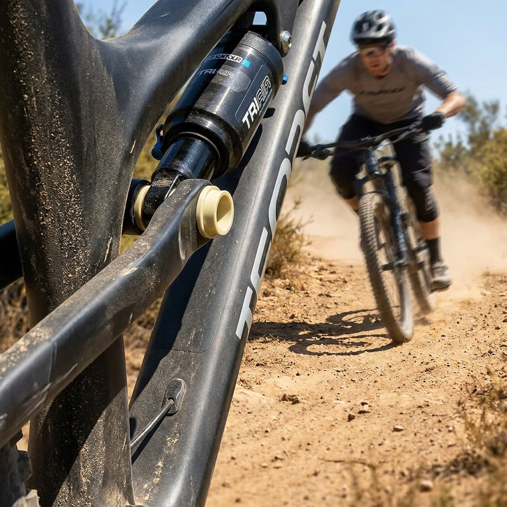 SR Suntour IGUS Kunststoffbuchse 8x32,7mm für TRIAIR Dämpfer. Langlebiges, wartungsfreies Mountainbike Ersatzteil.