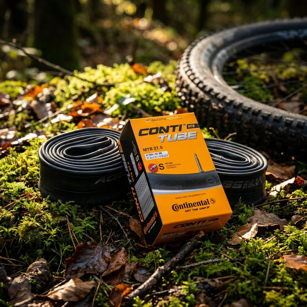 Continental MTB Fahrradschläuche 27.5 Zoll, Doppelpack. Pannensichere Schläuche für Cross-Country und All-Mountain.