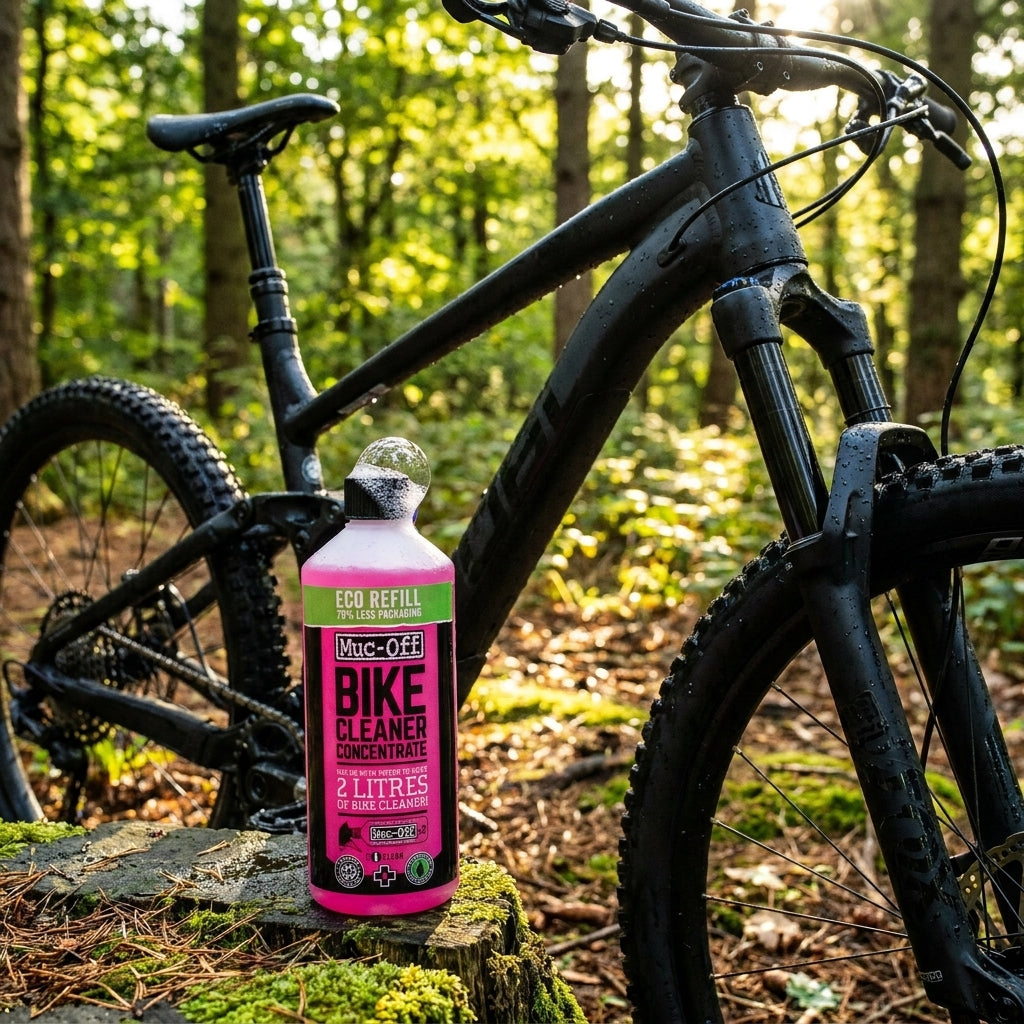 Muc-Off Bike Cleaner Konzentrat Nano Gel 500ml pink. Umweltfreundlicher Fahrradreiniger, spart Kosten & Müll. Effizient.