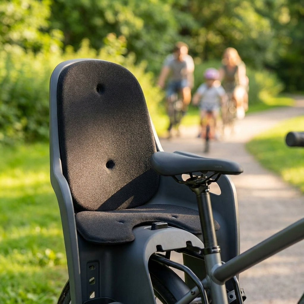 Hamax Polster für Zenith schwarz. Komfortables Kissen für Kindersitz am Fahrrad.