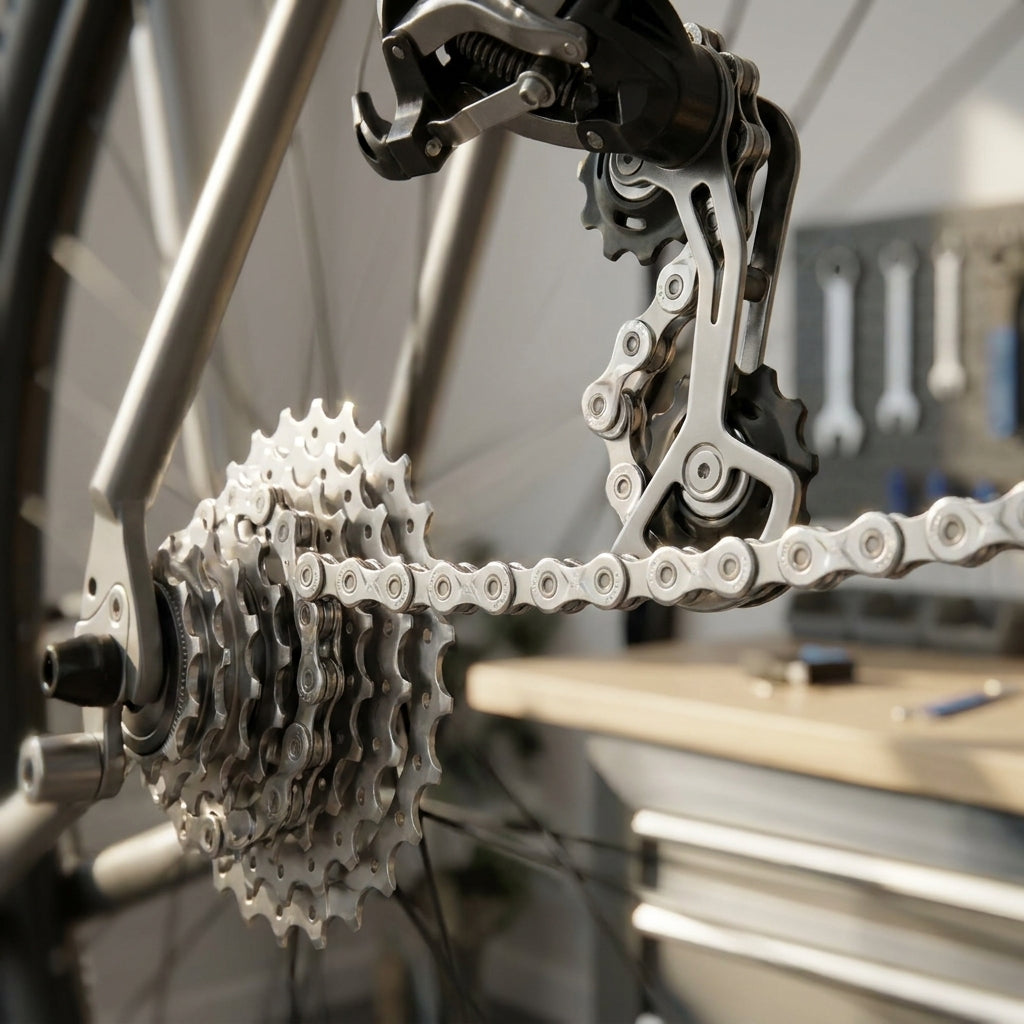 KMC X9 9s Fahrradkette, 114 Glieder, silber. Hochwertige 9-fach Kette für präzise Schaltperformance und Langlebigkeit.