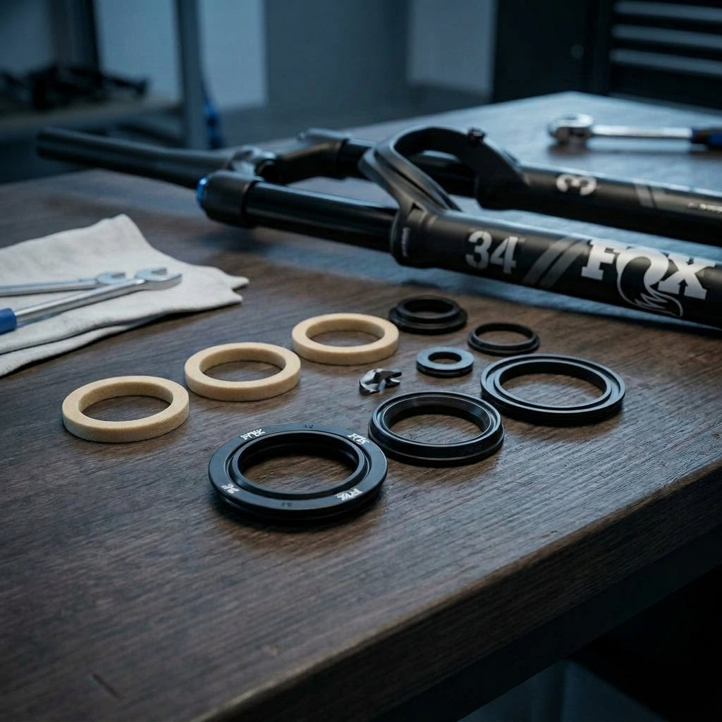 FOX Service Set 34 29in für Federgabel Wartung. Präzise Pflege für Mountainbike Gabel. Optimale Performance und Langlebigkeit.