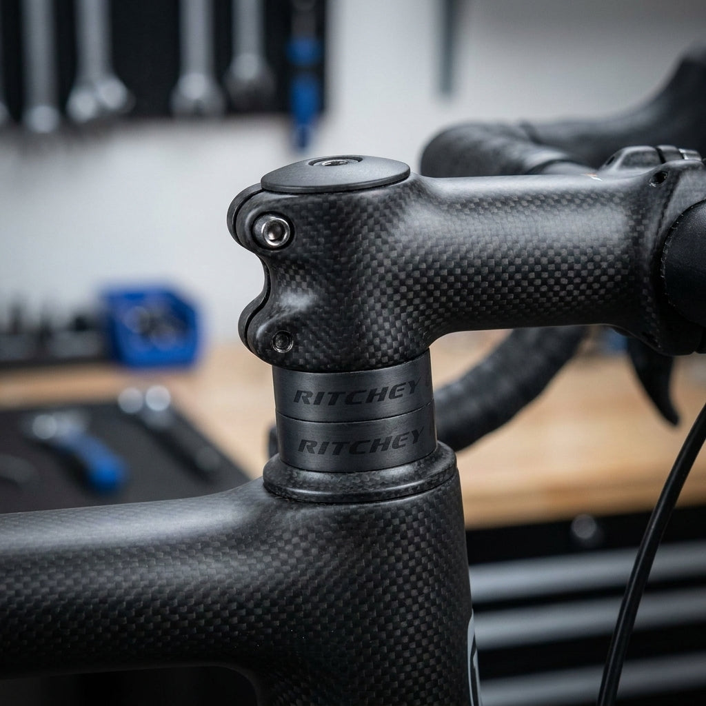 Ritchey WCS Carbon Spacer matt UD 10mm (2 Stück) für 1 1/8 Zoll Fahrrad Steuersatz. Ultraleichtes Upgrade für dein Cockpit.