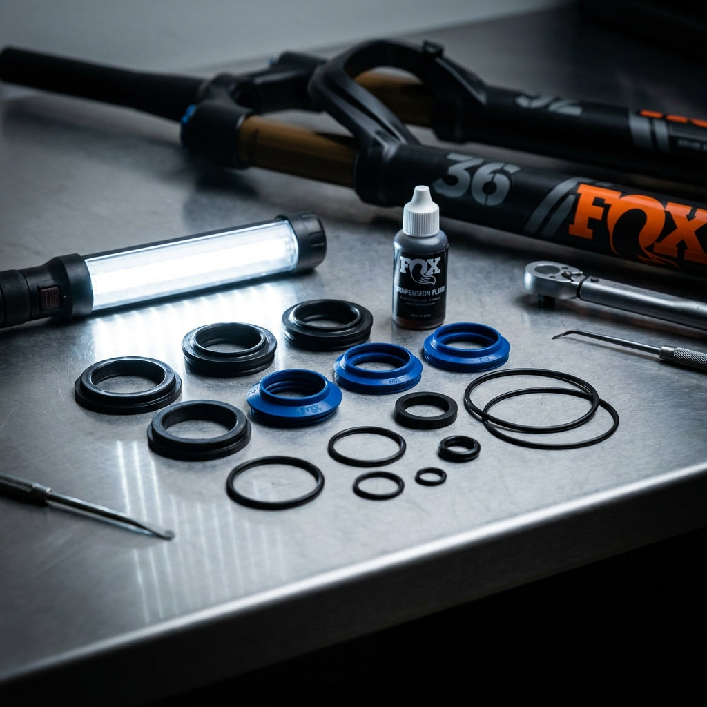 FOX Service Set 36 für 27.5/29 Zoll Federgabeln. Präzise Wartung, optimale Performance für deine FOX Gabel.