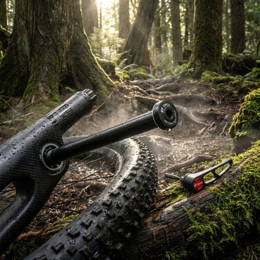 DT Swiss RWS Plug In MTB Steckachse 12x142mm schwarz. Steife, sichere Laufradbefestigung für Mountainbikes mit cleanem Look.