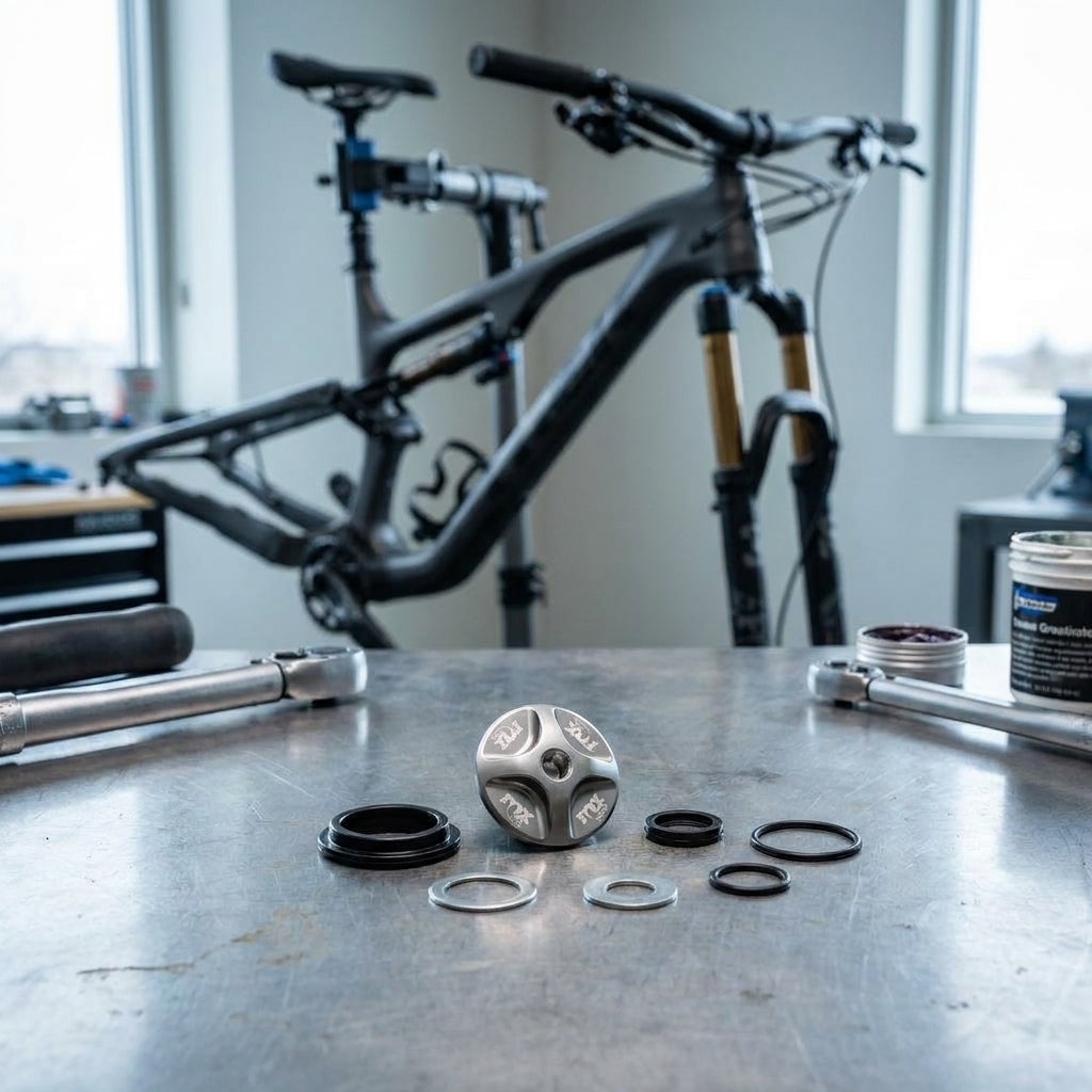 FOX Service Set 2020 34 FIT4 Federgabel Topcap Assy für präzise Mountainbike Performance. Originalteile für Gabelwartung.