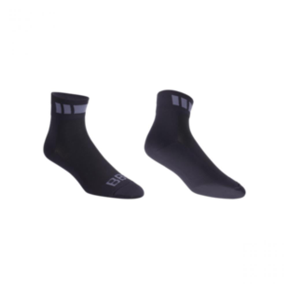 BBB Cycling BBB Socken TechnoFeet 39-43 schwarz/grau 39 schwarz - atmungsaktive Radsocken für maximalen Komfort