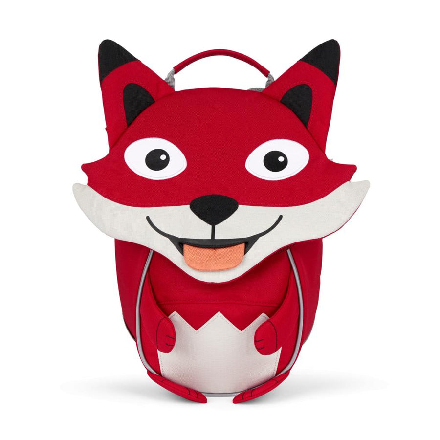 Affenzahn Kleiner Freund Fuchs Kindergartenrucksack, 4 Liter, für Kinder, reflektierende Elemente, verstellbarer Brustgurt, herausziehbare Zunge mit Namensschild
