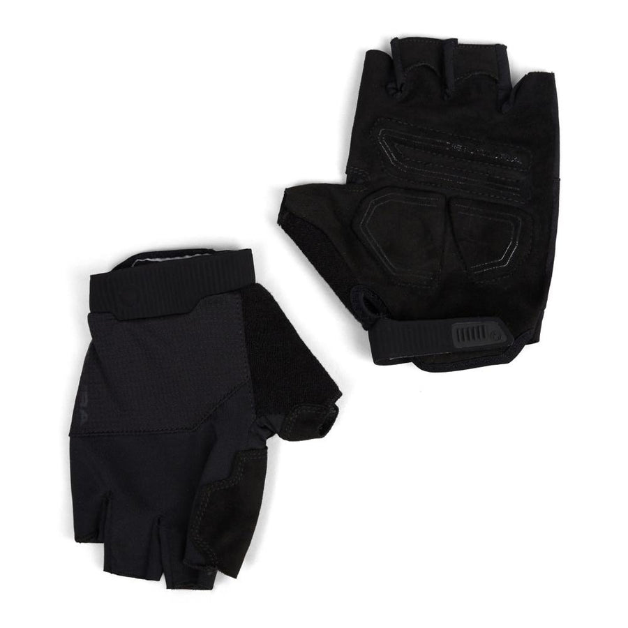 Endura Loop Mitt Radhandschuh L, Black - Kurzfingerhandschuh mit Gelpolster, atmungsaktiv, Klettverschluss, Silikonprint