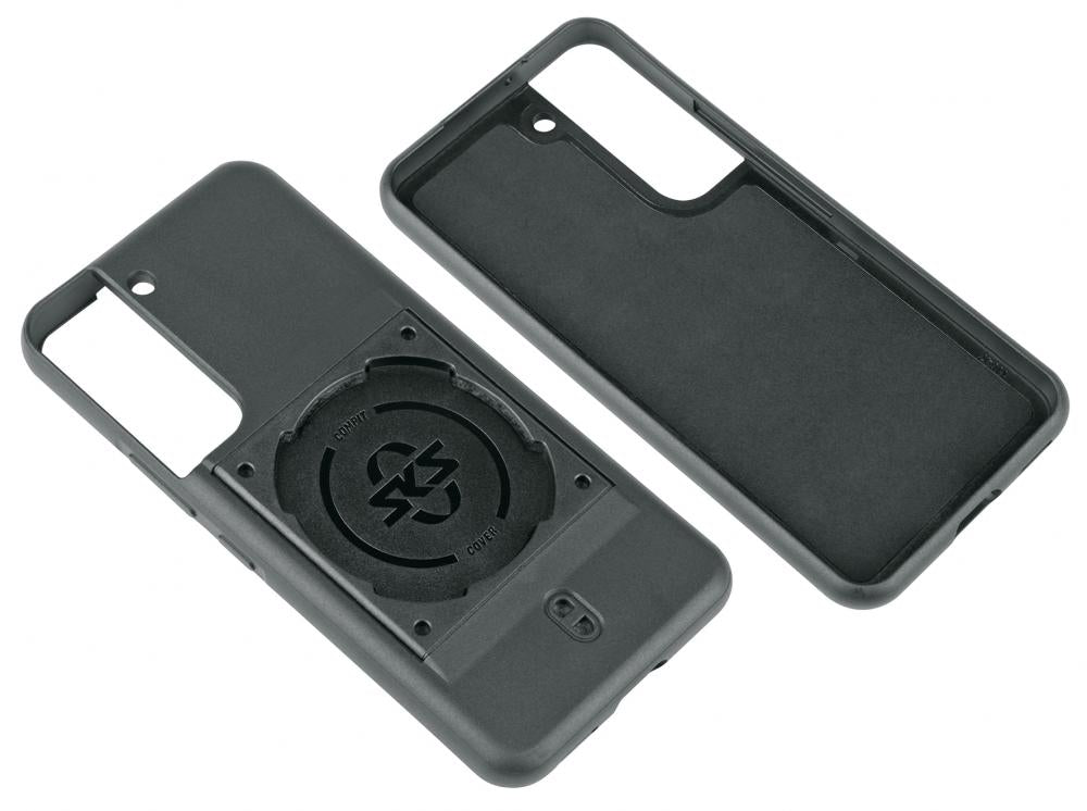 SKS COMPIT Cover für Samsung Galaxy S22  stoßdämpfende 2-Komponenten-Hülle mit spezieller Befestigung für sichere Fahrradmontage