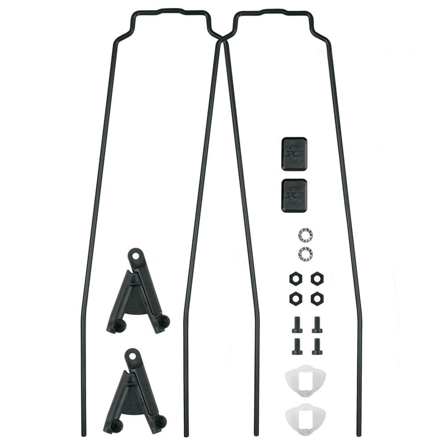 SKS Bluemels Style 56 Hinten Ersatzstreben-Set, 2x 365 mm, inkl. ESC V-Adapter, schwarz, für 56 mm Schutzbleche, robust und langlebig