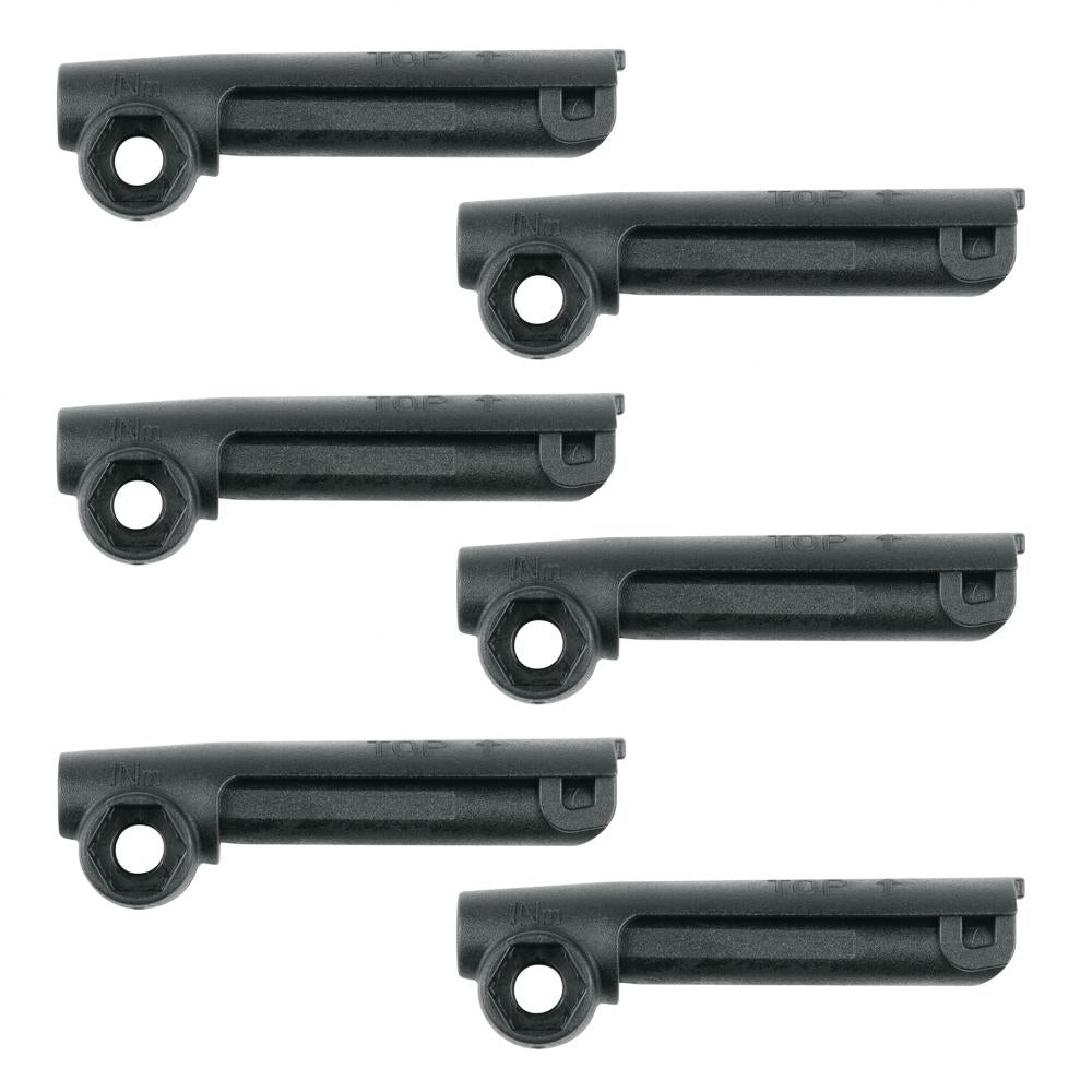 SKS ESC Strebenaufnahme 6er Set  für Strebenbefestigung, für ESC-Sicherungssysteme, passend für 4,5 mm Streben, aus Kunststoff