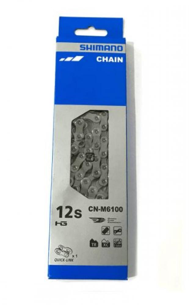 Shimano Fahrradkette Kette DEORE CN-M6100 12-fach, in Originalverpackung mit Quick-Link.