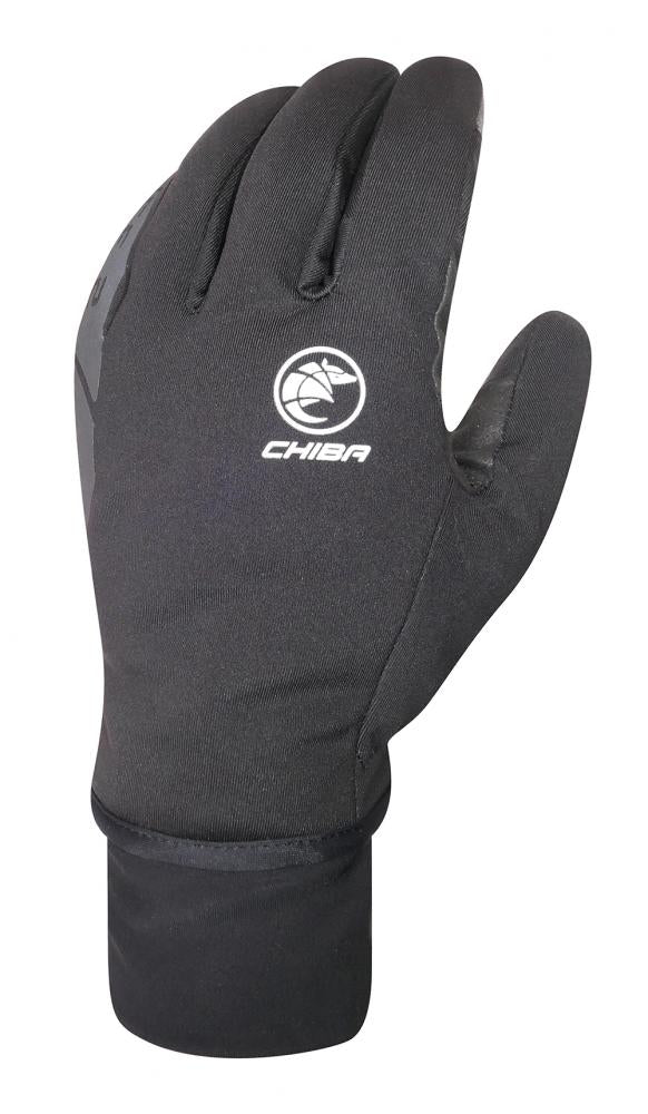 CHIBA Ice II - Winter-Radhandschuhe, Softshell, Primaloft, Touchfunktion, schwarz, Größe S