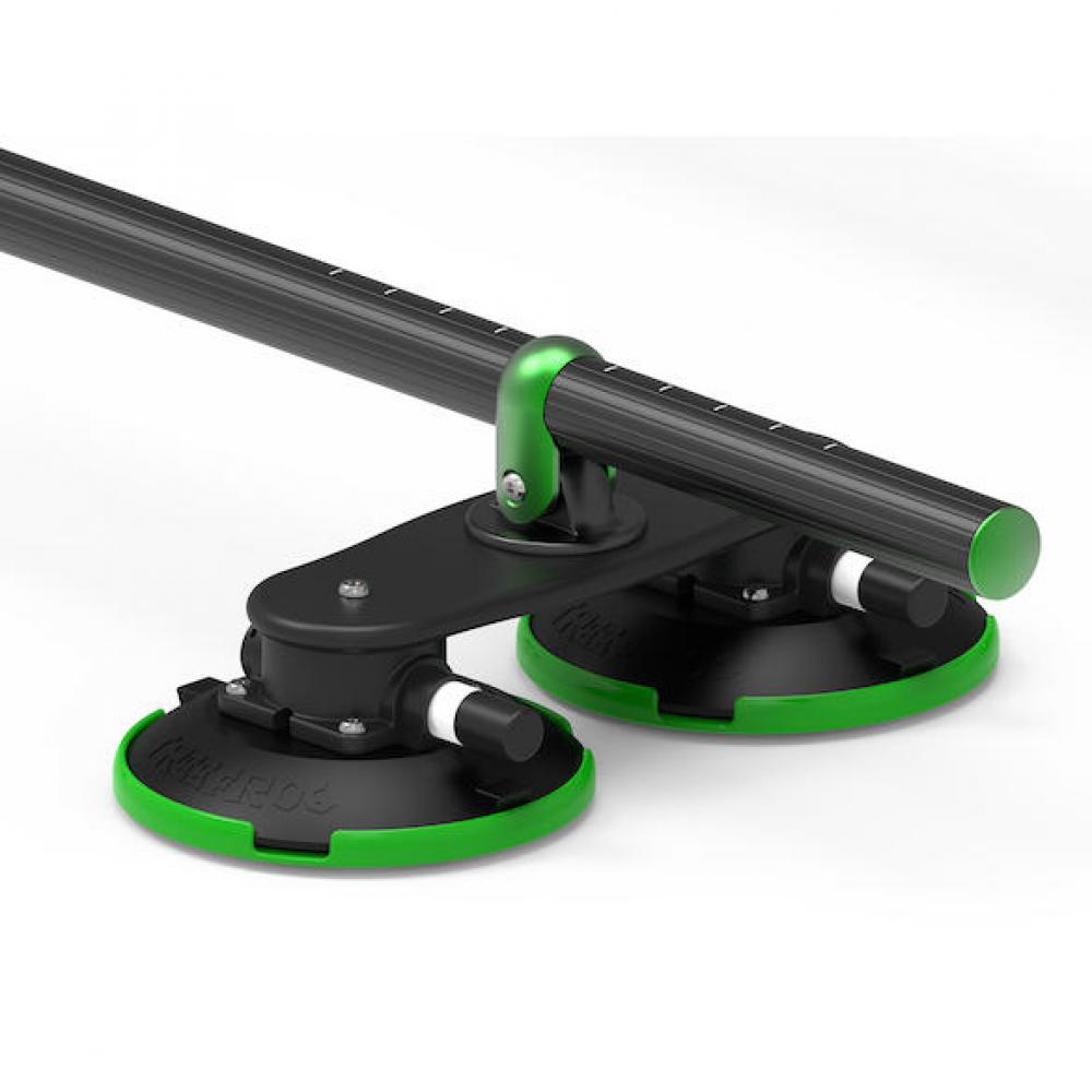TreeFrog Roundbar Träger 40 kg Schwarz - vielseitiger Dachträger ohne Reling