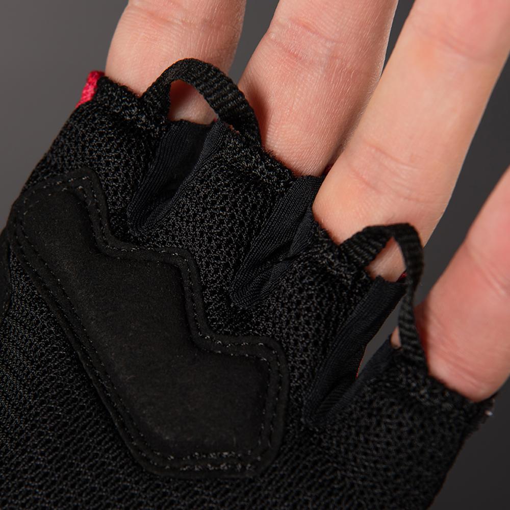 CHIBA BioXCell Air - Radhandschuhe kurz, rot, L, atmungsaktiv mit Gelpolster