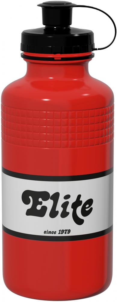 ELITE Trinkflasche Vintage Red 500 ml - BPA-frei Retro Fahrrad Trinkflasche