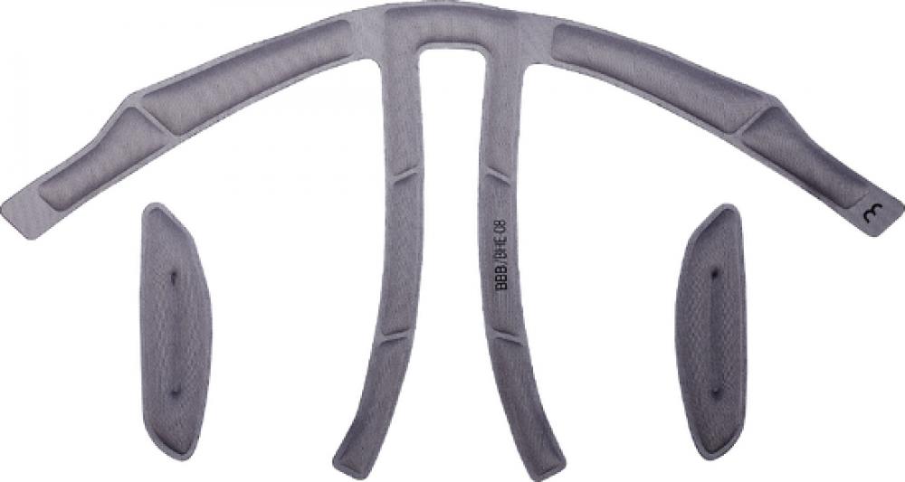 BBB Cycling BBB Polsterungssatz Tithon 10mm grau [10mm] grau - passgenauer Helm-Ersatzkomfort