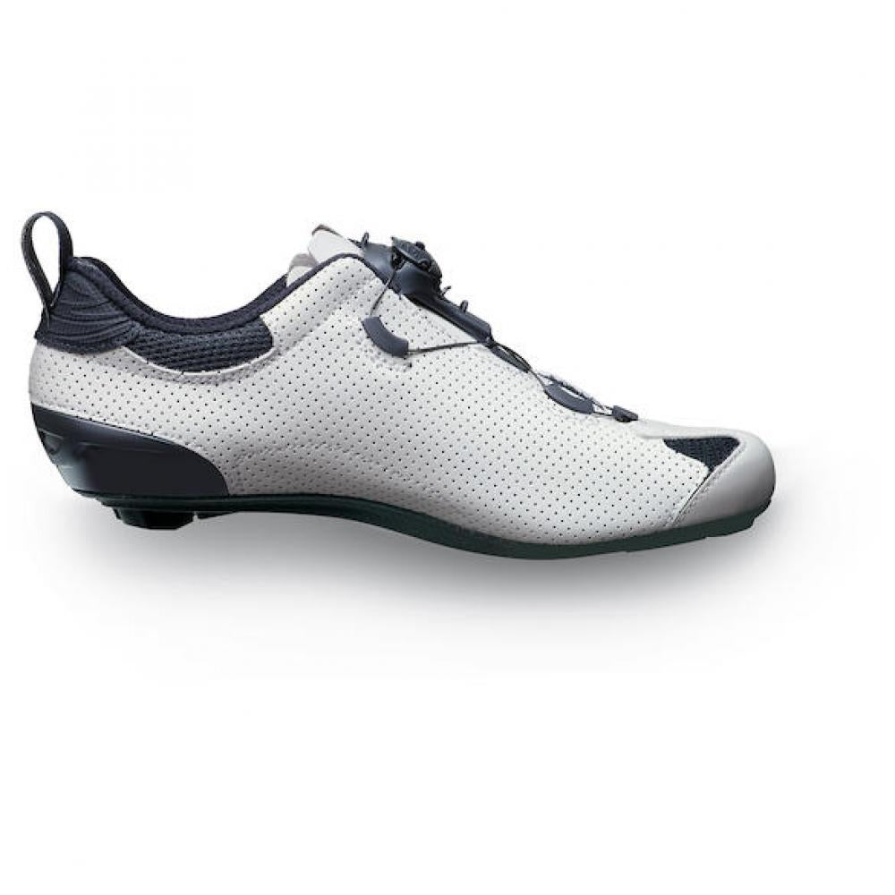 Sidi ROAD Tri-Sixty white 43.5 Weiß - Triathlon-Rennradschuh mit maximaler Kraftübertragung