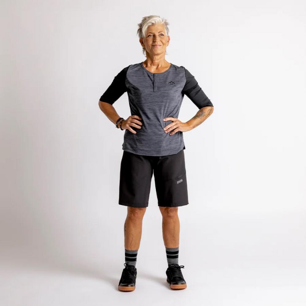 IXS Sports Division iXS Carve Hip-Hugger Women Shorts 36 black - maximaler Komfort auf dem Trail
