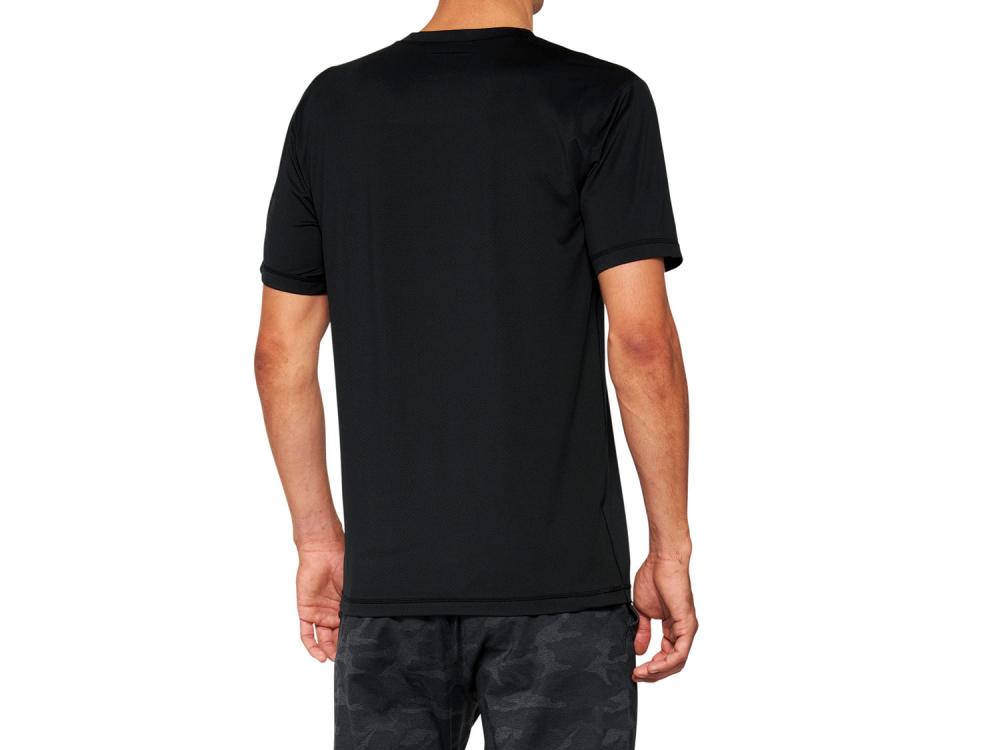 100% Mission Athletic T-Shirt M black - atmungsaktives Performance-Shirt