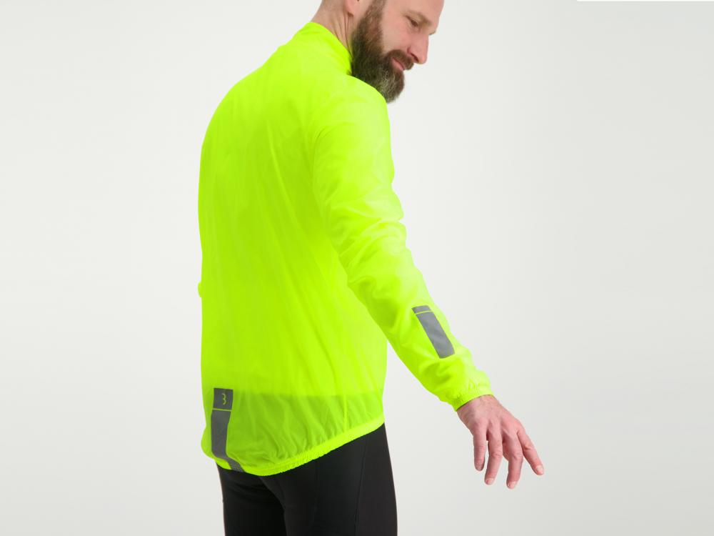 BBB Cycling BaseShield BBW-148 Fahrradjacke S neon gelb - leichte, winddichte Regenjacke