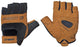 CHIBA Retro - Radhandschuhe XL schwarz/braun, gehäkelte Oberhand, gepolstert