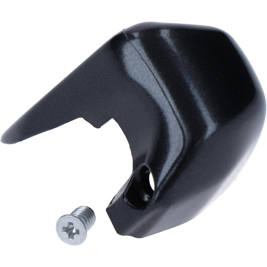 SHIMANO ST-RX820 Namensschild rechts mit Befestigungsschraube, schwarzes Ersatzteil für GRX Schalt-Bremshebel.