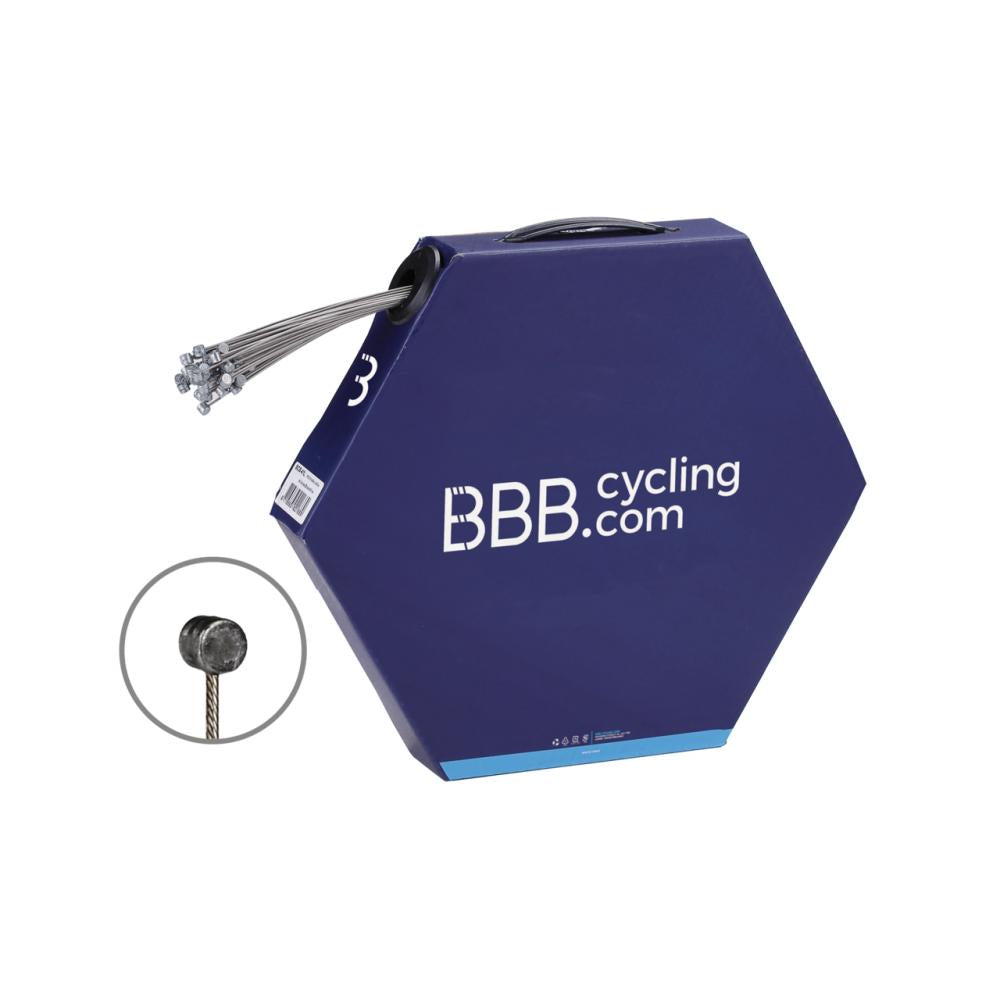 BBB Cycling BBB Bremszug BrakeWire rvs slick 1.5x2350mm silber - geschmeidige MTB-Bremsperformance