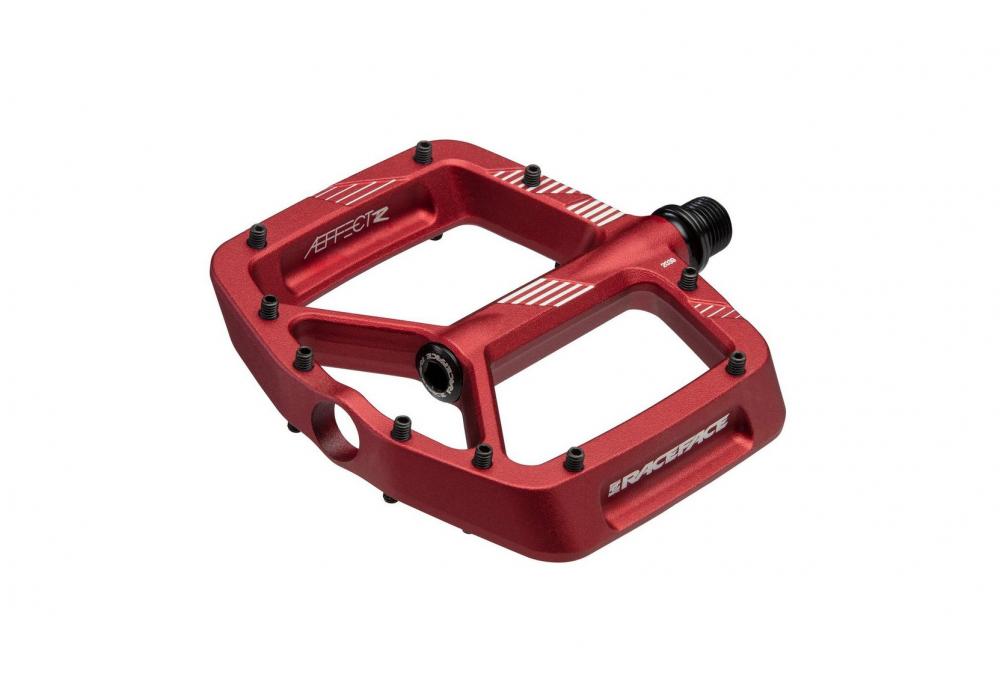 Race Face Aeffect R Plattform-Pedal, red - griffiges MTB-Pedal für maximale Kontrolle