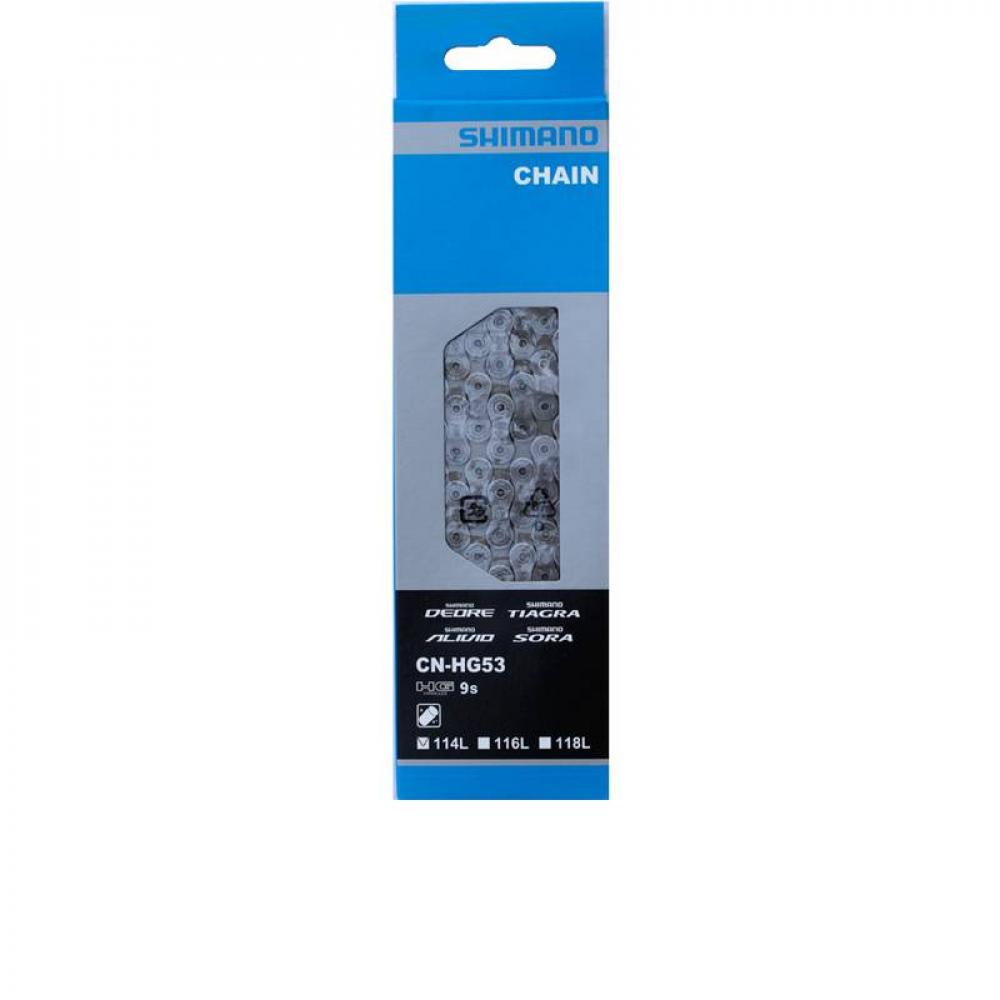 Shimano CN-HG53 9-fach Kette 114 Glieder - zuverlässige Schaltperformance für MTB und Trekking