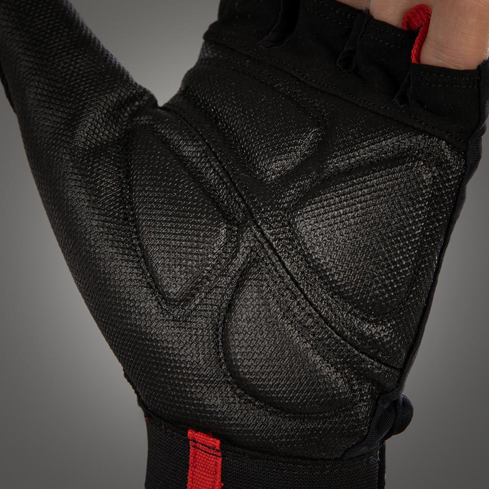 CHIBA Argon Premium II - Rollstuhlhandschuhe, Gel-Polsterung, schwarz, Gr. S