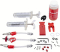 SRAM Pro V2 Scheibenbremsen Entlüftungs-Kit inkl. DOT5.1 Bremsflüssigkeit, Spritzen, Schläuchen und Werkzeugen.