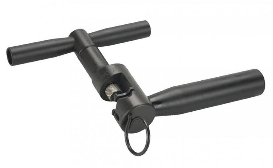 Campagnolo Kettenniet-Werkzeug UT-CN200 für 10-fach Fahrradketten, schwarz, mit Griffen und Nieter.