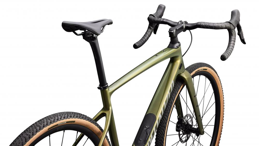 Specialized Diverge Comp Gravel Bike - Laurel Green Metallic/Gold Pearl - Rahmengröße 49 cm - Gravelbike