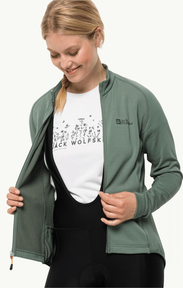 Jack Wolfskin Morobbia FZ Light W Fleece Jacke Picnic Green Größe S