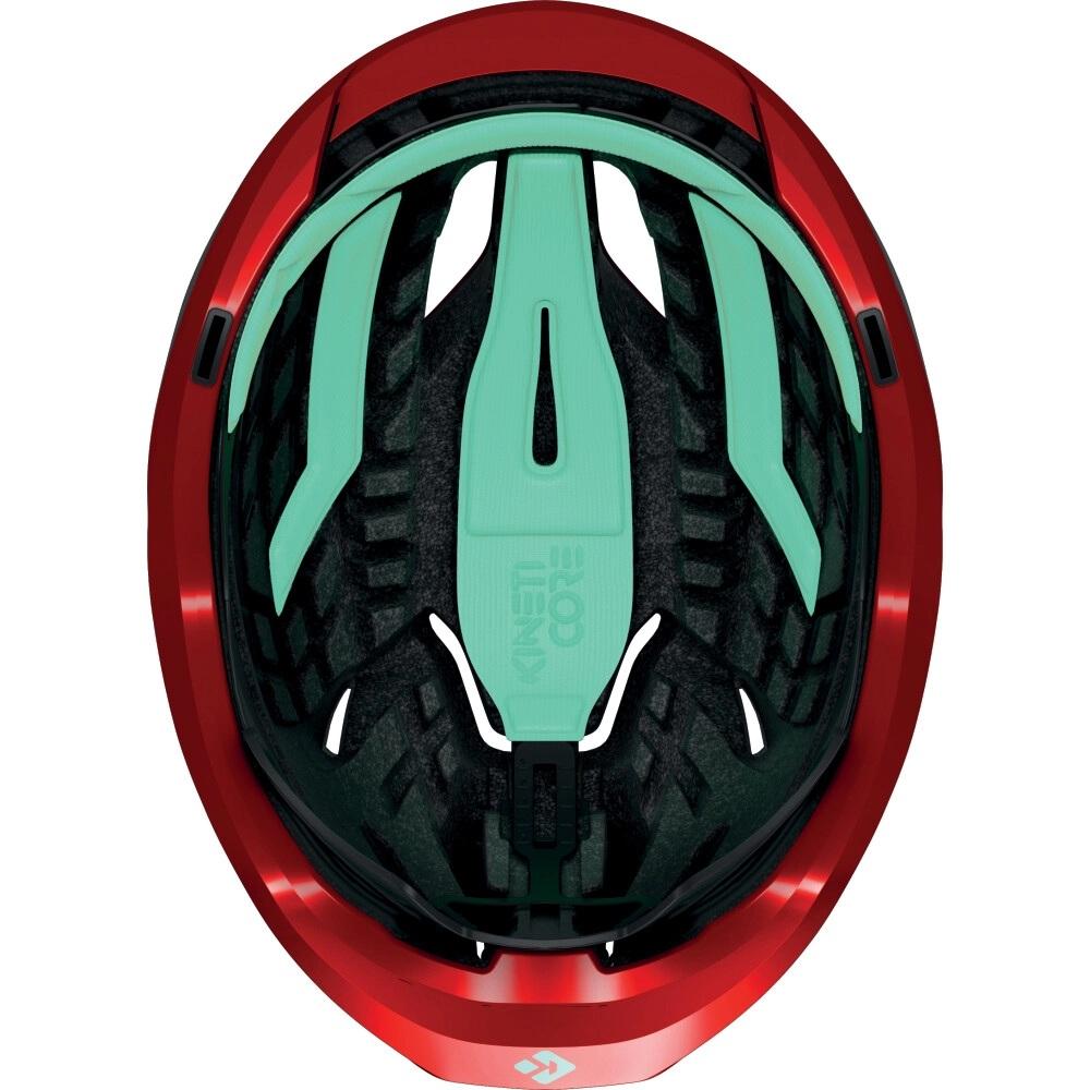 LAZER Helm Vento KinetiCore Road Metallic Red L 58-61 cm - aerodynamischer Rennradhelm