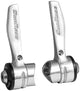 SunRace Schalthebel SLR80, 8-fach, silber, für 28,6 mm Unterrohr, Aluminium, kompatibel mit Shimano/SRAM, einfache Schraubbefestigung