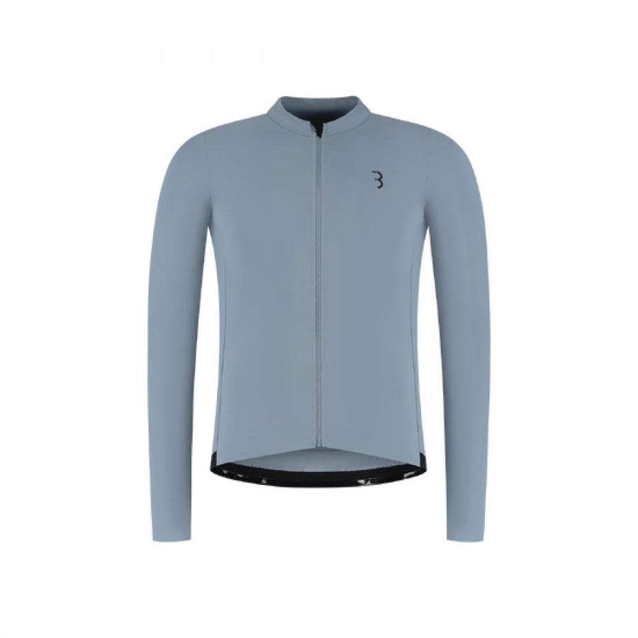 BBB Cycling Trikot Essence LS XXXL eisblau XXXL blau - wärmendes Langarm Radtrikot