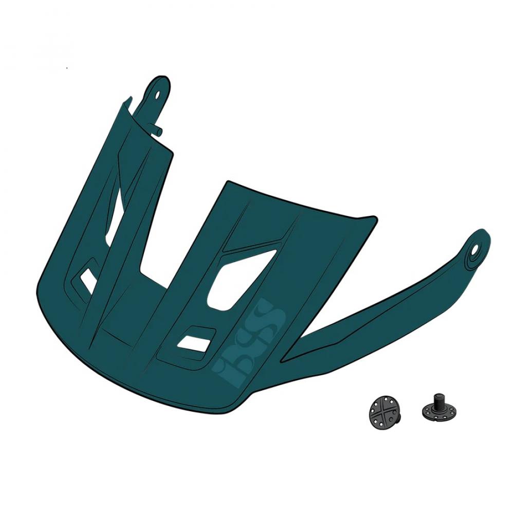 IXS Sports Division iXS Visor + Pins Trigger AM S/M Everglade - Ersatzvisier für optimalen Schutz
