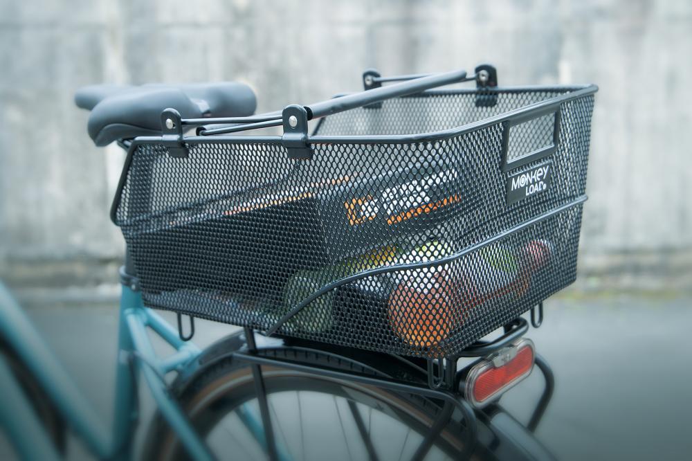 Northwind MonkeyLoad-T Hinterradkorb A-Long 33L, abschließbar, passend für i:SY, BULLS, Pegasus, Kettler E-Bikes, robustes Design, einfache Montage, schwarz