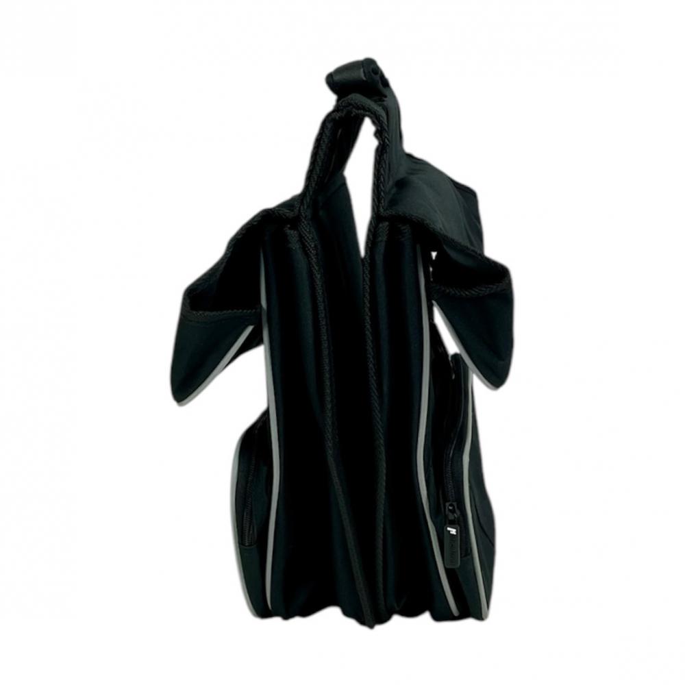 Haberland Doppeltasche Black Line 3.0 33l schwarz - flexible Gepäckträgertasche mit Klappvolumen