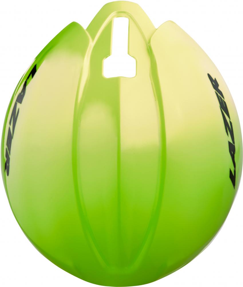 LAZER AEROSHELL GENESIS YELLOWREFL L YELLOW - aerodynamische Helmschale mit Wetterschutz