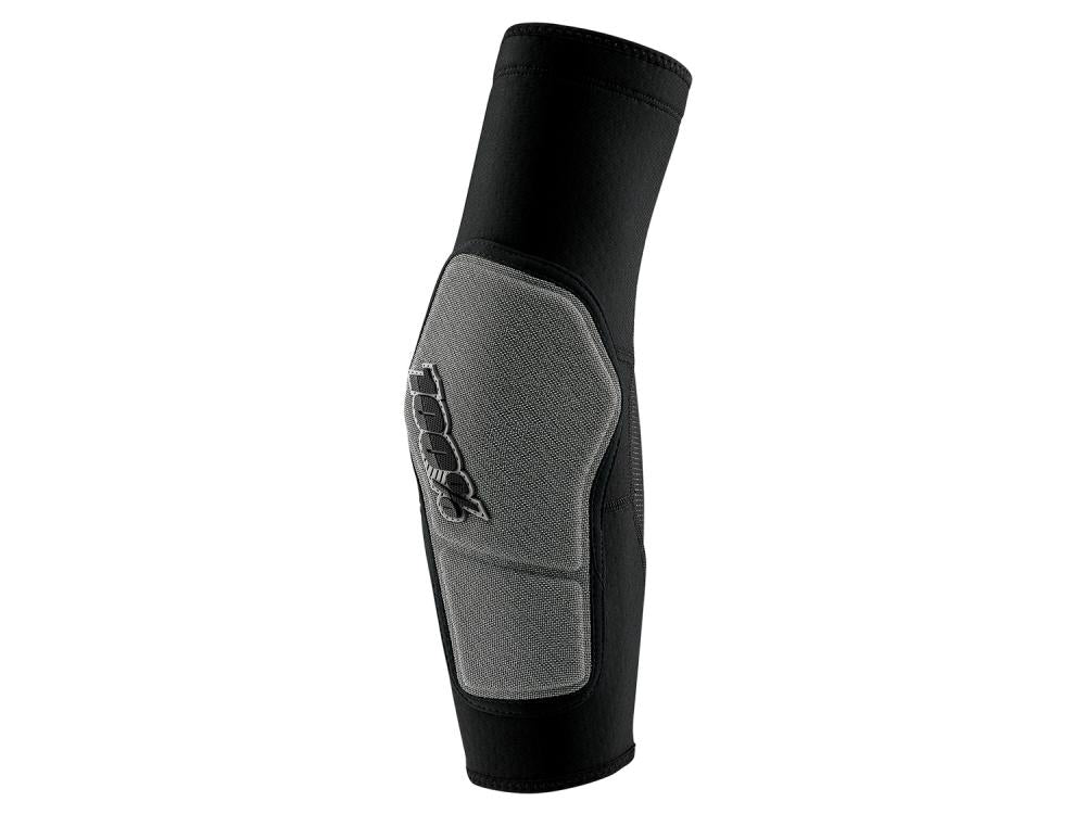 100% Ridecamp elbow pads XL black/grey - leichter Ellbogenschoner mit Top-Belüftung