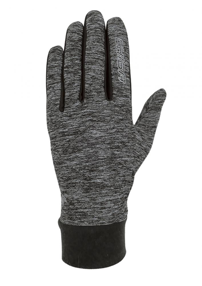 CHIBA Allround Light - Radhandschuhe, Polartec-Fleece, Touchfinger, hellgrau, Gr. M