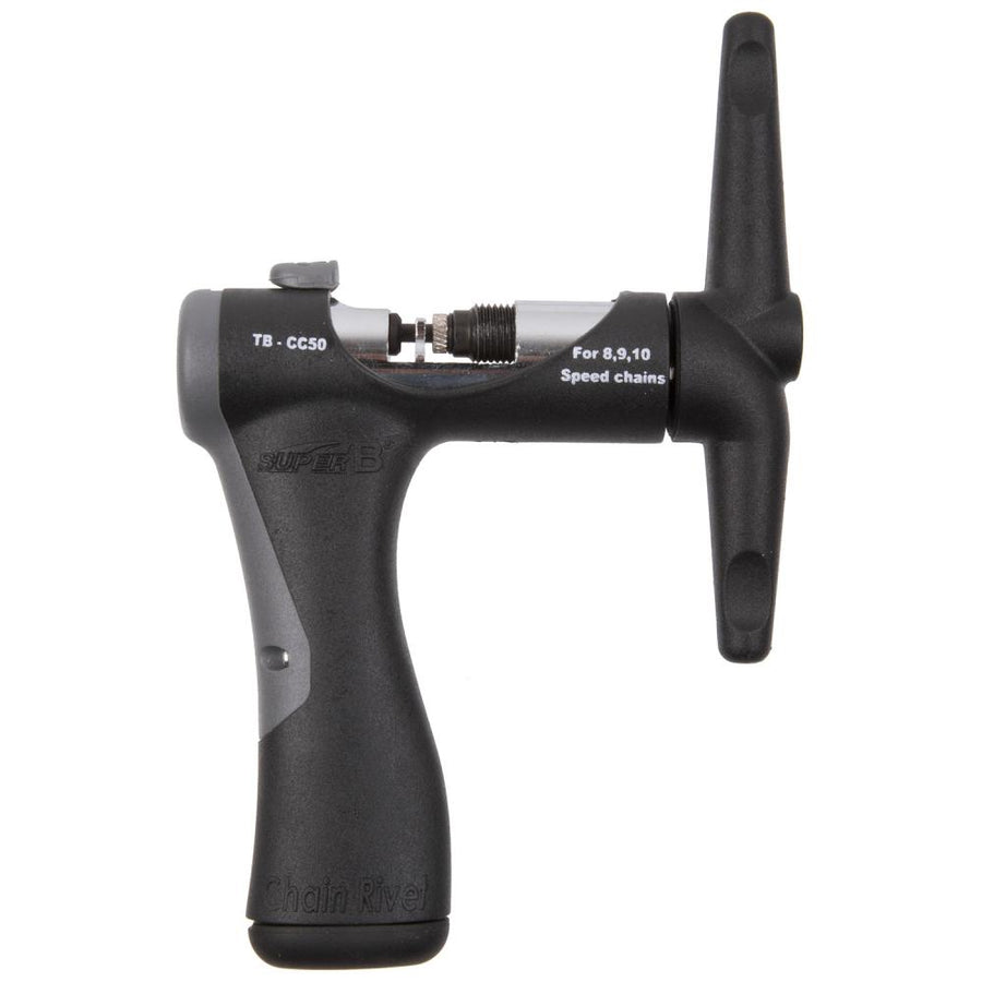SuperB TB-CC50 Premium Kettennieter für 1-10-fach Fahrradketten, CrV-Stahl, ergonomisch.