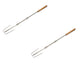Petromax Lagerfeuer-Spieß LS2  Robuste Edelstahl-Gabel, gebogen, 2er-Set für Stockbrot & Grillgut, hitzebeständig & langlebig, ideal für Camping & BBQ