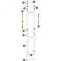 Manitou Zugstufe für Mastodon Pro STD/EXT 150 mm - präzise Fahrwerksabstimmung