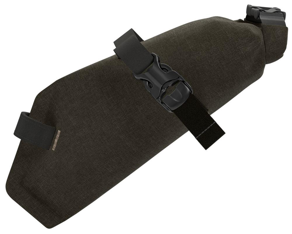 BROOKS Scape Saddle Roll Bag Mud Green - kompakte wasserdichte Satteltasche 1 Liter mit Rollverschluss & Riemenbefestigung - ideal für Gravel & Bikepacking